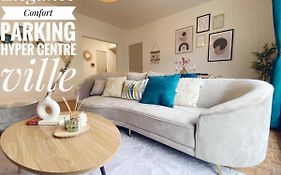 Confort & Elegance En Ville Avec Parking Gratuit
